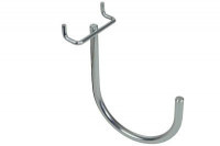 gebogener Halter z.B. für Bohrmaschinen zum Einhängen in Lochrückwände